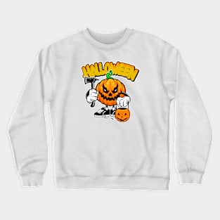 Halloween cool pumpkin Crewneck Sweatshirt